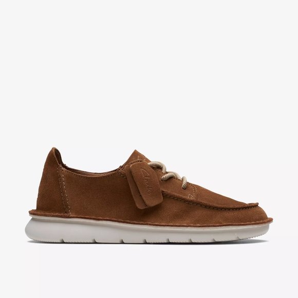 clarks Colehill Seam Dark Tan Suede